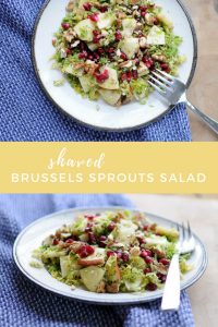 Who knew Brussels sprouts tasted good in their raw form? This shaved Brussels sprouts salad is filled with apples, pomegranates, walnuts, and poppy seeds and surprisingly tastes better the next day.